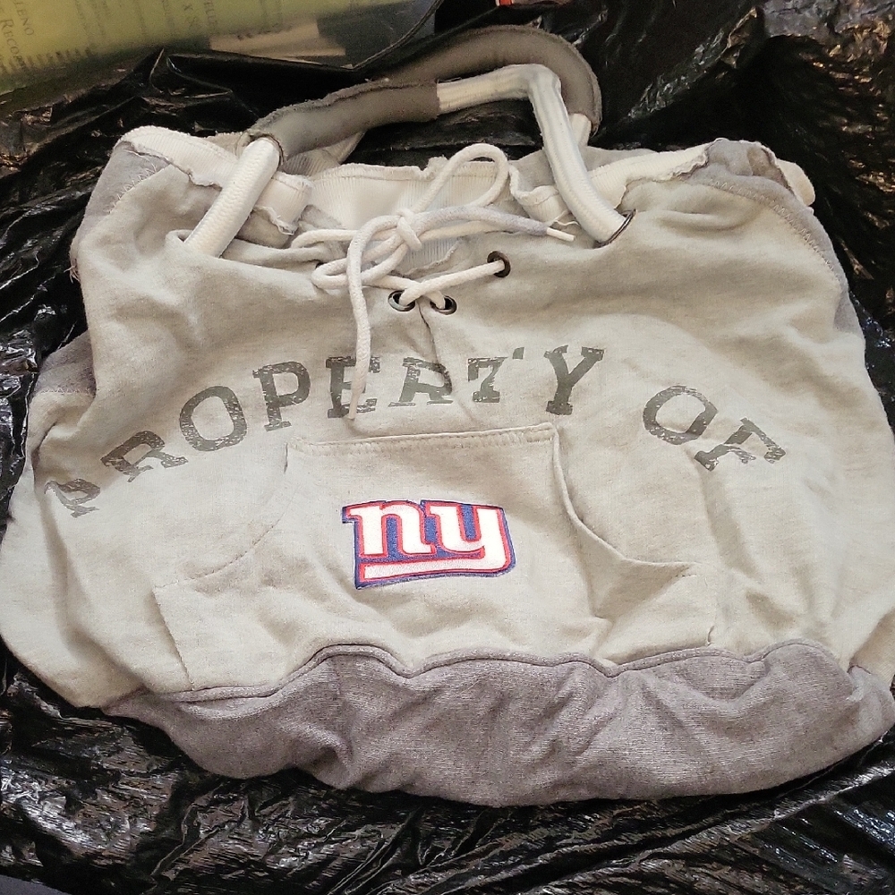 NFL NY Giants  Hoodie Purse Shoulder Bag Tote Gray Football Pro-Fan-Ity